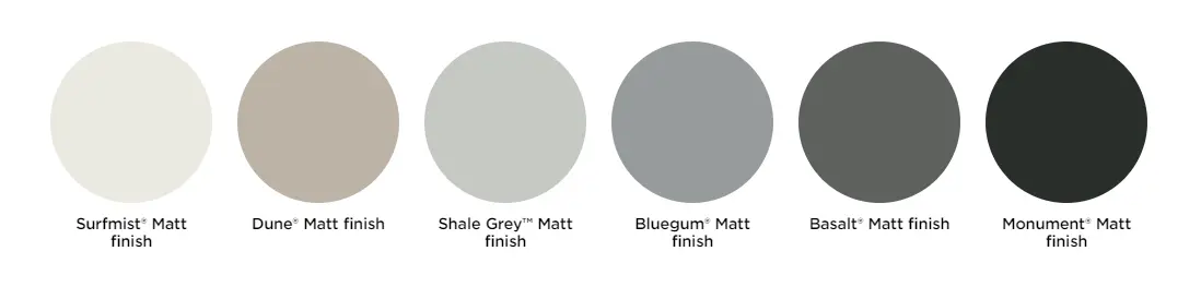 Matte Finish -  COLORBOND Steel