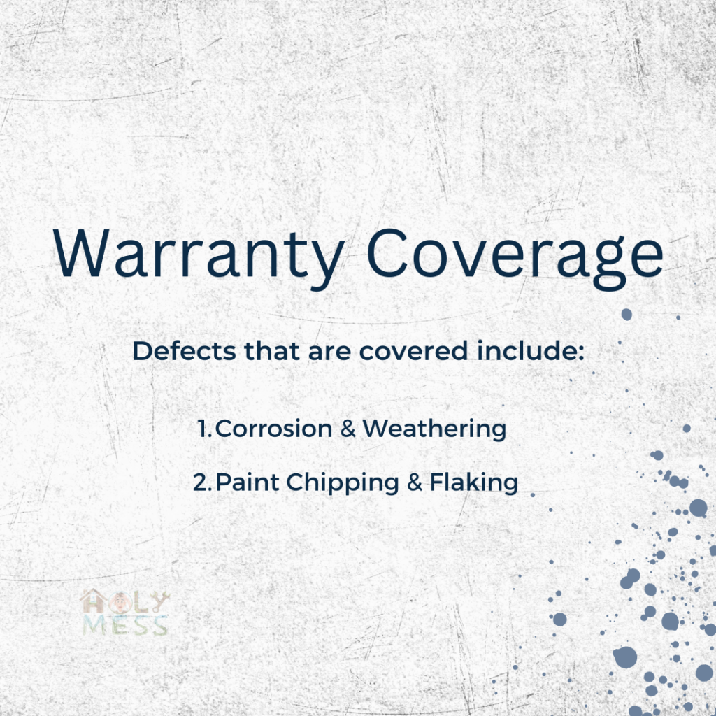 colorbond warranty coverage from defects
