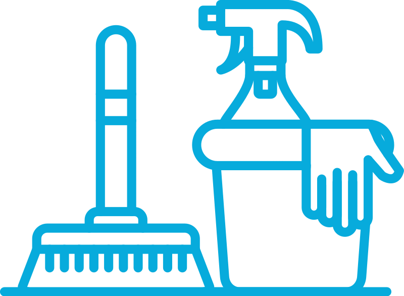 clip art showing cleaning agents