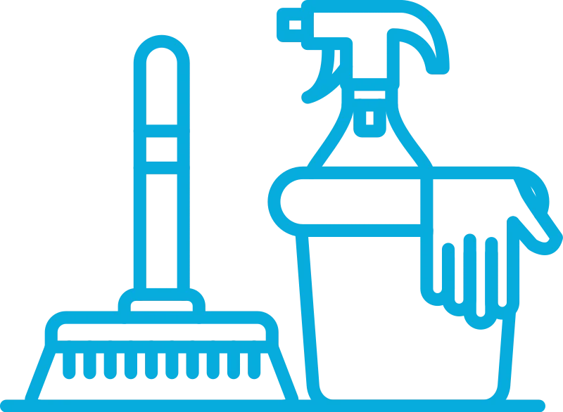 clip art showing cleaning agents
