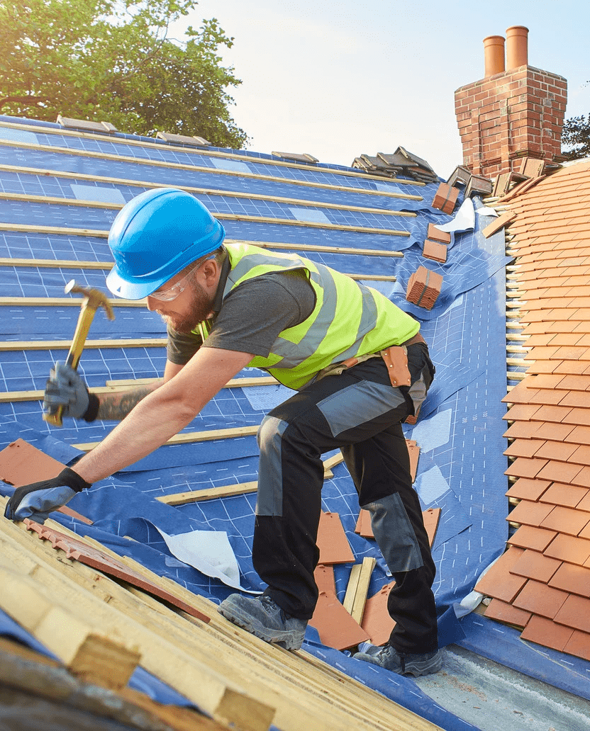 Holymess roof repairs ongoing on roof in toorak