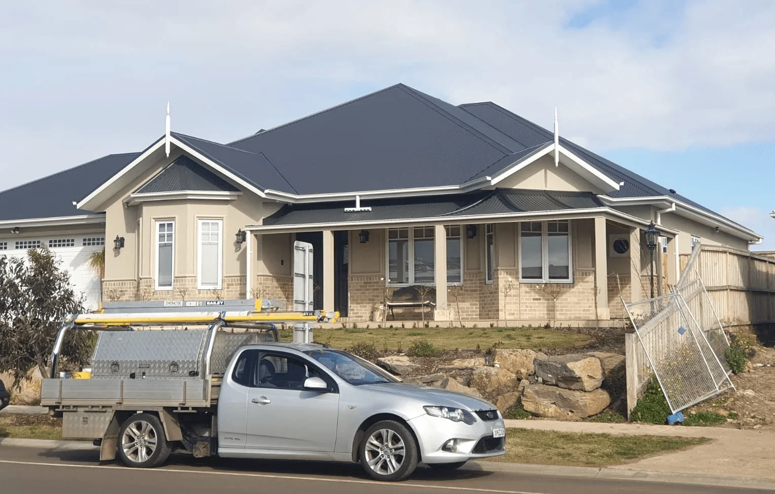 Holymess repairs after colorbond roof replacement