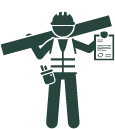 Licensed tradesperson clip art