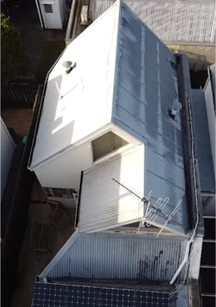 old colorbond roof needing repairs and restoration