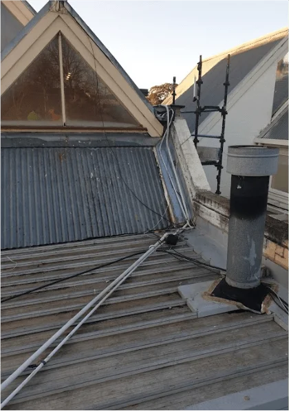 old colorbond roof needing repairs and restoration