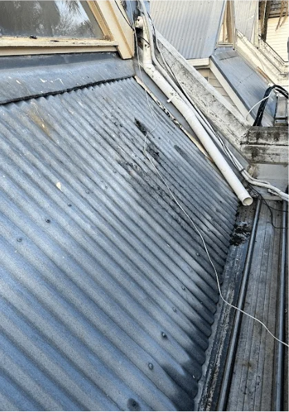 old colorbond roof needing repairs and restoration