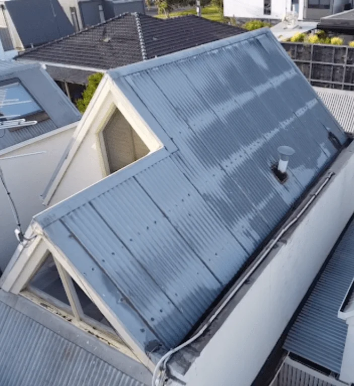 Colorbond roof before holymess repairs touch