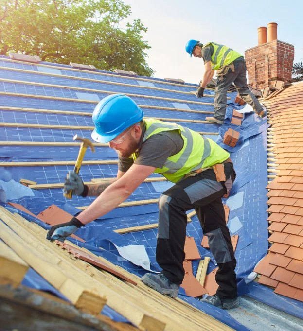 flemington roofer working on roof