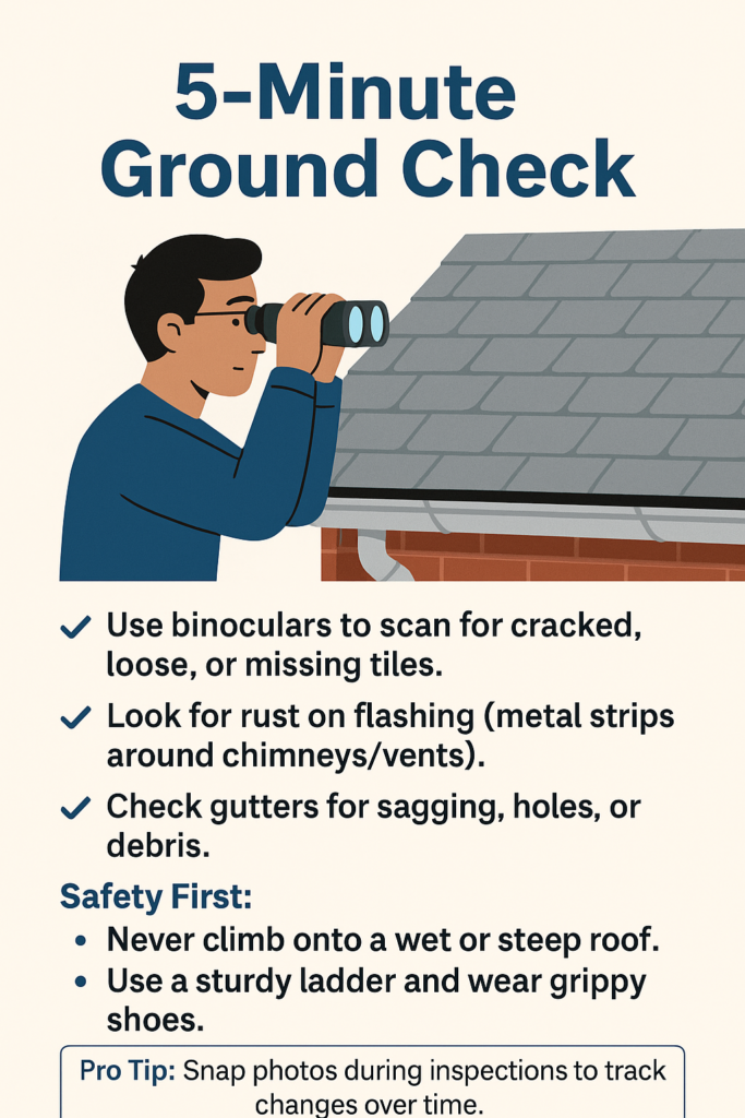 Monthly DIY Roof Inspections