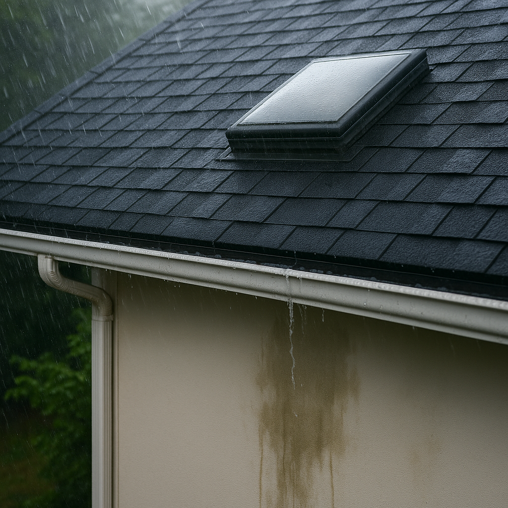 heavy rain impact on roof